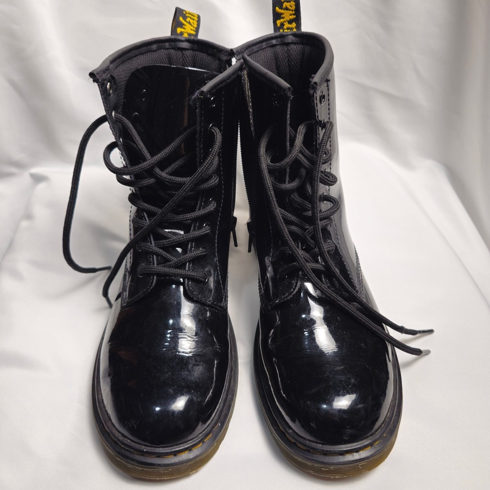 Doc Dr. Martens Womens Black Vegan Boots 1460 -Y Size US6L5M UK4 Y2K 90s Grunge
